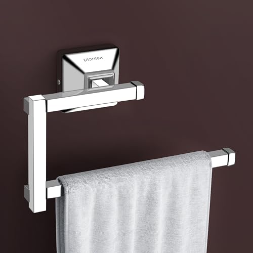 Plantex 304 Grade Stainless Steel Hand Towel Hanger for Washbasin/Towel Holder for Kitchen/Napkin Holder/Bathroom Accessories - Squaro (Chrome) (Image - 1)