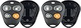 Entrada sin Llave KeylessOption mando a distancia llave del coche Fob caso cubierta exterior almohadillas de Botón de iniciación para Viper automatizar alarmas (Pack de 2)