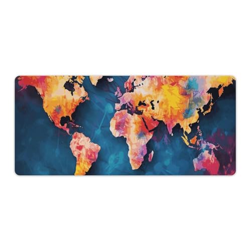 Grand tapis de souris de jeu 40 x 90 cm aux finitions cousues