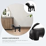 MERRYHAPY Hundeschaufensterpuppe aus Flexiblem Pu Leder Stehendes Hunde Ausstellungsmodellm Freistehende Haustier Kleiderpräsentation für Kleine Hunde