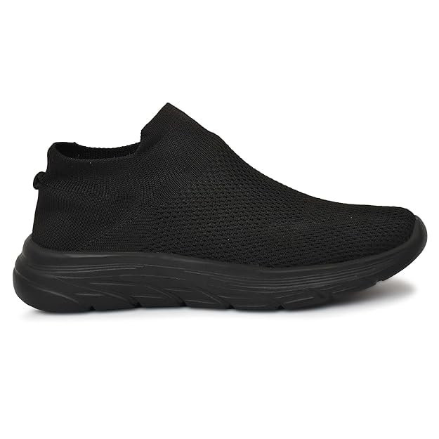 CALZURA Planet Men's Running Shoes | Planet Black | Lightweight| Breathable & Durable | Premium Mesh Upper & EVA Sole | Cushioned Insole | Stylish Sporty Look | Casual Daily Use Shoes-image-23