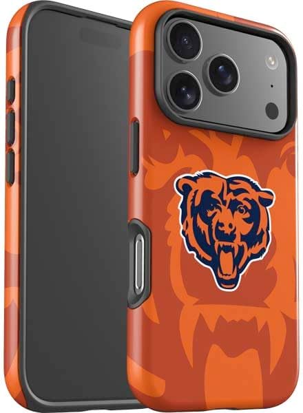 Skinit Impact Phone Case Compatible with iPhone 17 Pro Max - Officially Licensed NFL Chicago Bears Double Vision Design