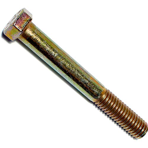 Image of Hard-to-Find Fastener Grade 8 Hex Cap Coarse Large Bolts, Bulk Pack, Steel Hex Bolts for Construction, Home Improvement, 7 /16-14 x 3-1 /2, Pack of 10