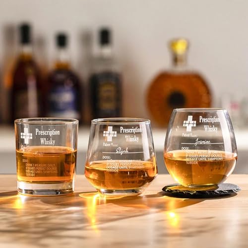 Personalized Whiskey Glass Custom Name with Option Slate Coaster Father's Day Gifts Funny Gifts for Father Grandpa Husband Bridegroom