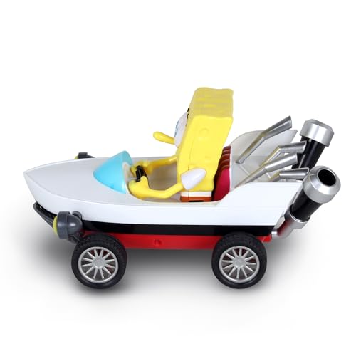 NKOK Spongebob Kart RC Boat (2401) - White/Yellow by NKOK R/C Racing - Image 2