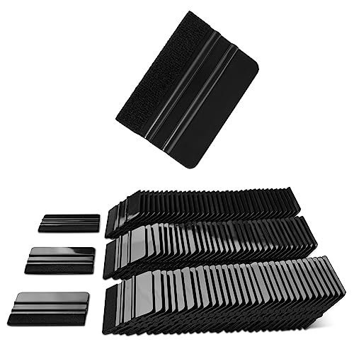 NEWISHTOOL 100 PCS Felt Squeegee for Vinyl, PPF Tint Wrap...