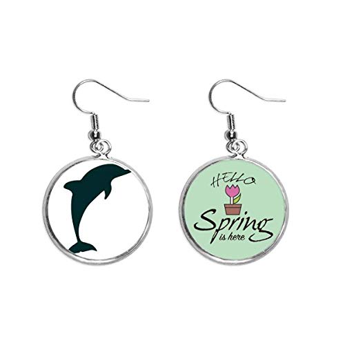 Pendientes de primavera con delfines para lucir en eventos