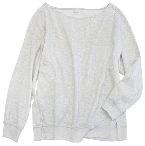Hollister California Womens Easy Off-The-Shoulder Soft Fleece Oversized Sweatshirt HOW-13 (X-Large 00156-112)