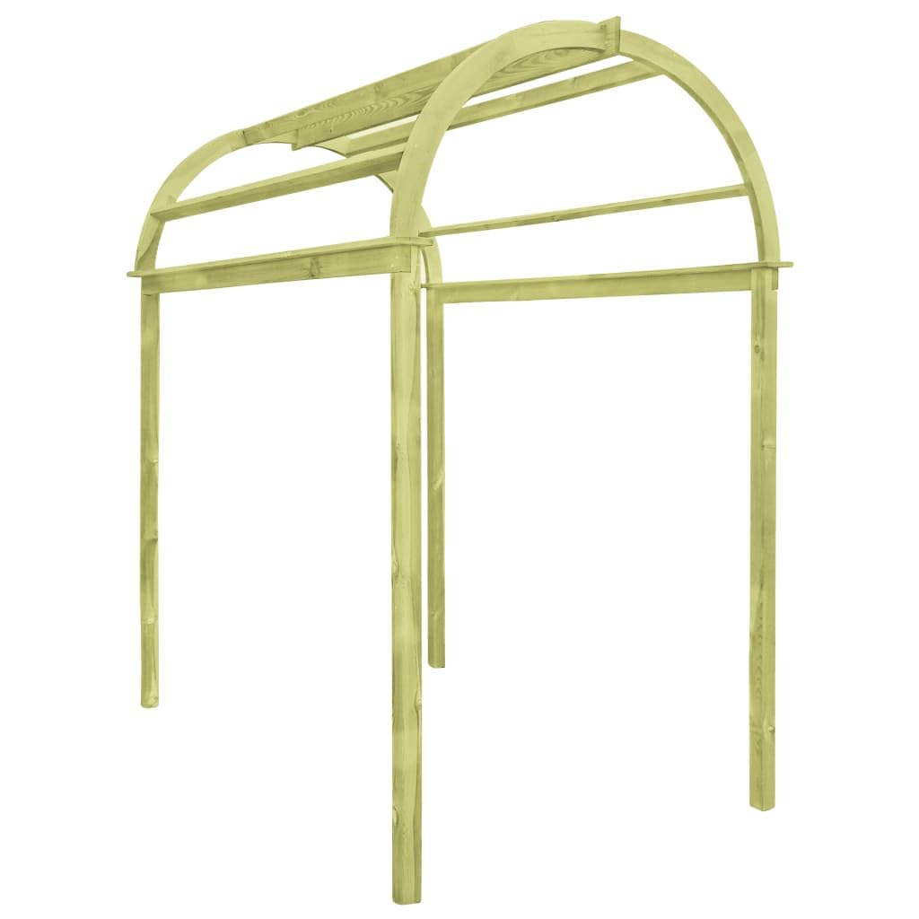 Arco traliccio in legno di pino impregnato, 125 x 150 x 235 cm