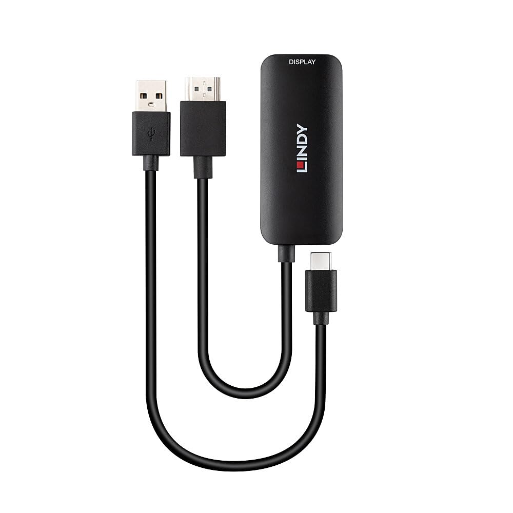 Lindy - Convertitore da HDMI a USB di tipo C con alimentazione USB