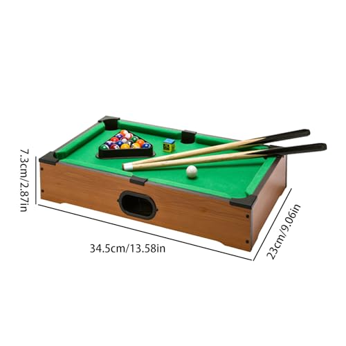 Miniature Pool Table - Small Pool Table 13.5 X 9.06 X 2.8 Inch, Compact Play Set, Long Life Family Entertainment Toy | Portable Pool Equipment for, ADU - Image 6