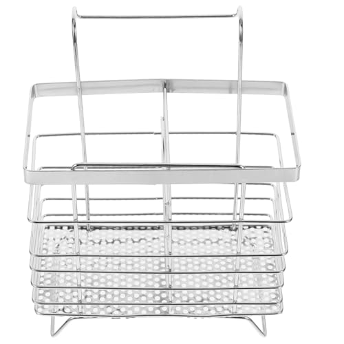 Mipcase ステンレス製箸立て吊り下げ式水切りラック キッチン用調理器具収納 スペース節約コンパクト モダンデザインカトラリーオーガナイ