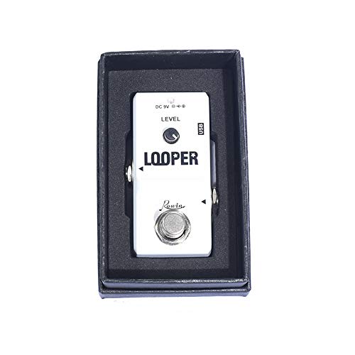 Rowin Tiny Looper Electric Guitar Effect Pedal 10 Minutes of Looping Unlimited Overdubs White …