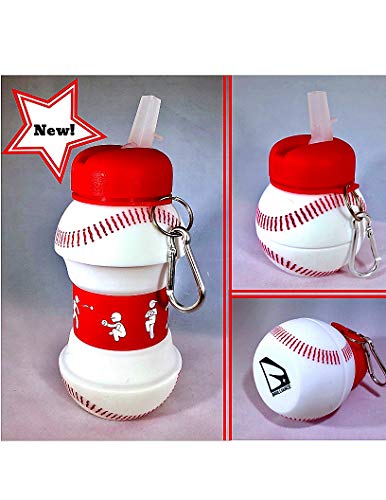 Boys Water Bottle for School Baseball Accessories Sports Ball Thermos for Kids Reusable