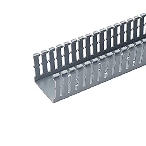 Panduit F1X3LG6 Type F Slotted Wall Wiring Duct, 0.2 in Narrow Finger Slot, 1 in W x 3 in D, PVC