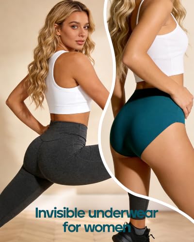 Image of Xibing Seamless Cotton Underwear for Women No Show Briefs High Waist 6-pack | No rolling up and down, tag-free and breathable, Full coverage soft comfort for everyday wear