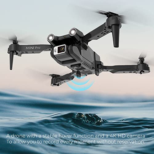 H36 Drone With Camera For Foldable Rc Quadcopter Drone With 4K Hd Camera, Wifi Fpv Live Video, Altitude Hold, One Key Take Off/Landing, 3D Flip, App Control, With Obstacle Avoidance Function #TOP6