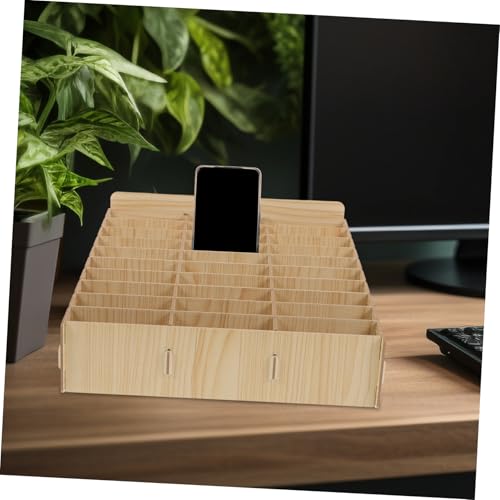 Boîte de rangement bois téléphones portables pour optimiser l'espace