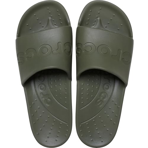 Crocs Unisex Slide, Army Green, 37/38 EU