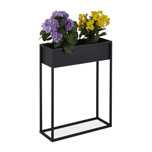 Relaxdays Portafiori Supporto per Fiori, Portavasi in Ferro, HLP: 70x55x20