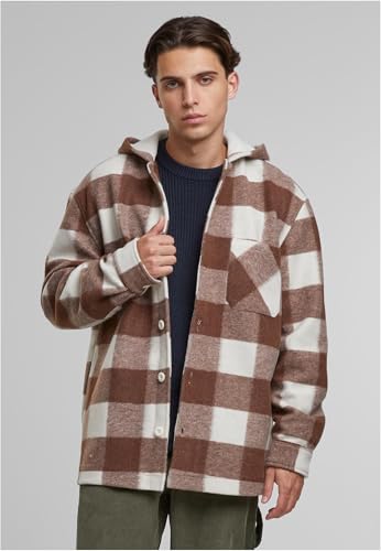 Veste à capuche Urban Classics Big Check chaude et coupe-vent - 3