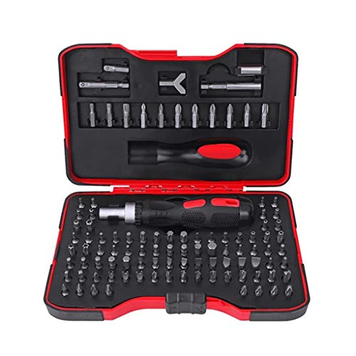 MQPALZKD Screwdriver Set 101-in-1 Ratchet Screwdriver Precision Repair Tool Kit Magnetic Hex Torx Bits Hand Tools