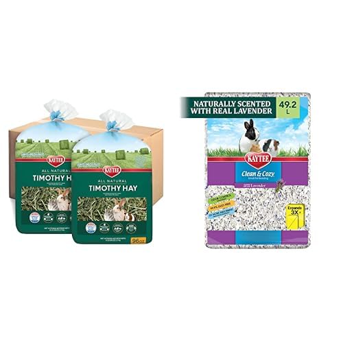 Kaytee All Natural Timothy Hay, 12 lb Clean & Cozy Lavender Bedding