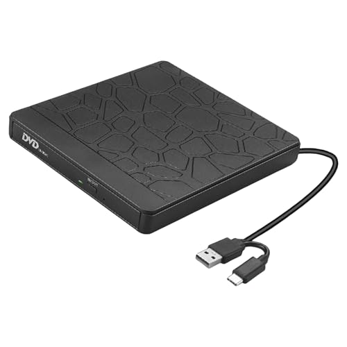 Graveurs de disque externes lecteur graveur CD DVD portable USB C pour systèmes de fenêtre