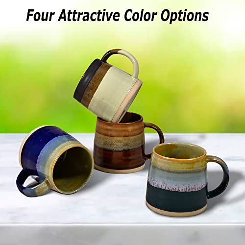 Farmhouse Bright Matte Speckle Glaze Mug Coffee Mugs Unique Color Reusable Coffee Cup With Comfortable Handle, Best Gifts For Men & Women, Gamers, Fathers, Coffee Enthusiasts, Chocolate Tone #TOP5
