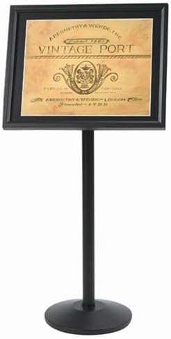 Aarco Products P-5BK Small Menu and Poster Holder - Black
