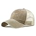 Croogo Baseball Dad Cap Trucker Mesh Back Cap Adjustable Size for Running Hiking Workouts Outdoor Unisex,Khaki-ZM02
