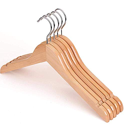 Cintres en bois de 38cm pack de 50 idéal pour organiser un dressing familial chic