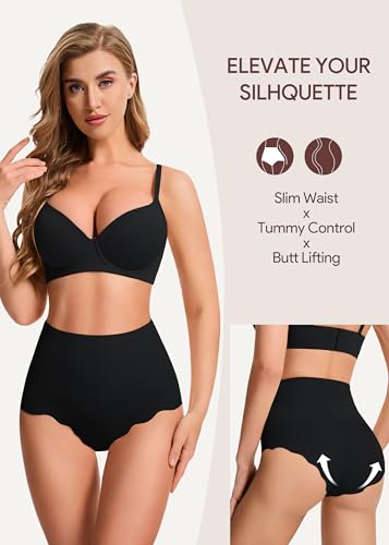 HBselect Tummy Control Shapewear Panties for Women, High Waisted Body Shaper Briefs Seamless Shapewear Girdle Underwear4