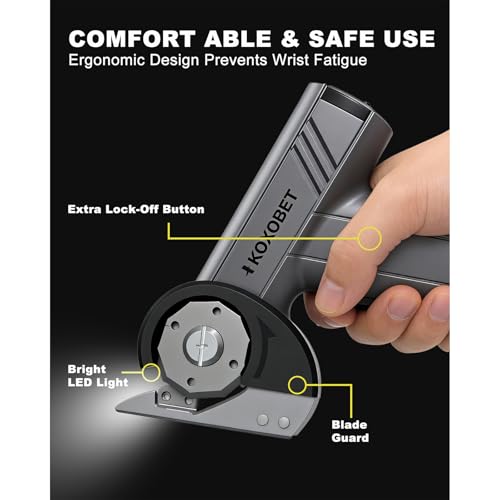2026 Upgrade 4.2V Cordless Cutting Tool, Cardboard Cutter with LED Display - image 5