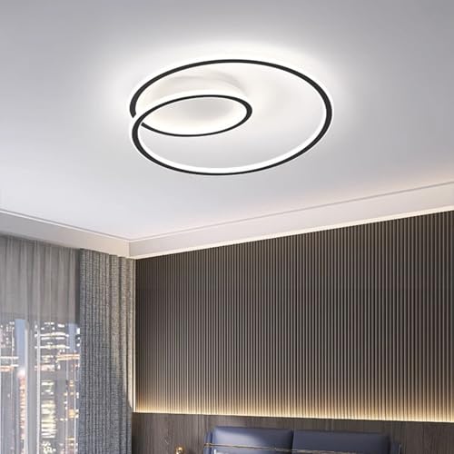 Plafonnier LED dimmable rond blanc de 50cm avec télécommande - 6