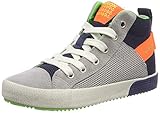  Geox Jungen J Alonisso Boy H Hohe Sneaker, Grau (Grey/Fluo Orange C1040), 33 EU
