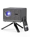 Movie Projector with Google TV & Voice Assistant,1500 ANSI Lumens 1080P Native,4K Support Outdoor Smart Projector, Auto Focus,Office Home Theater Video Projector with WiFi 6 & Bluetooth