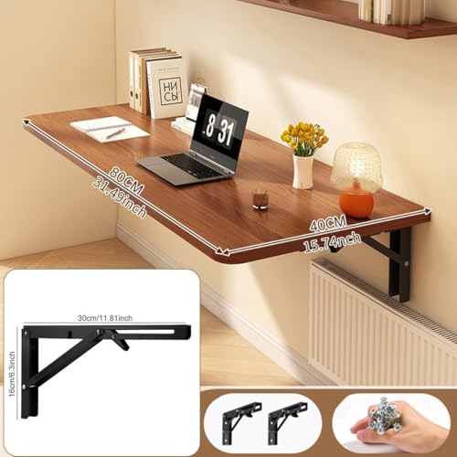 Table pliante murale en bois compacte idéale pour petit balcon ou studio - 2
