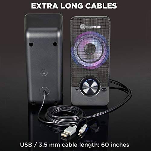 Gogroove GGSVUB3100BOEW Ub3 Led Computer Speakers thumb #6