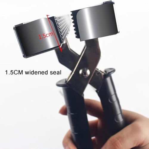 Sellador térmico portátil para bolsas, temperatura ajustable con soporte de seguridad, perfecto para sellar bolsas de papel de aluminio, kraft y mylar, tamaño de 200 mm