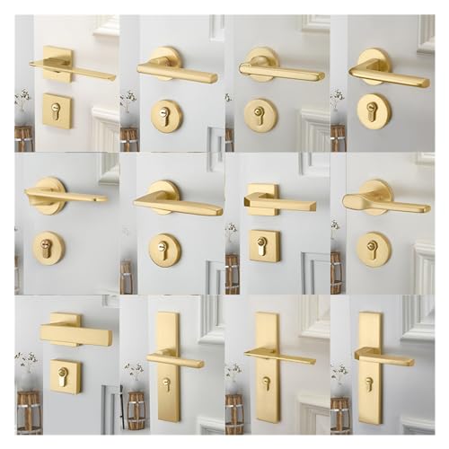 Serrure de porte en or brossé design pour sublimer vos intérieurs