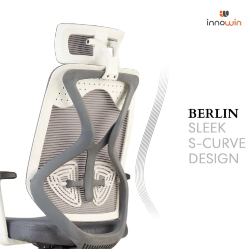 INNOWIN Tokyo Office Chair,High Back Mesh Ergonomic Home Office Desk Chair with 3 Years Warranty, Adjustable Armrests,Adjustable Lumbar... - Image 4