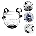 Kisangel 2pcs Taekwondo Mask Face Mask Helmet Boxing Gear Taekwondo Face Taekwondo Karate Sparring Gear Tempered Plastic Transparent