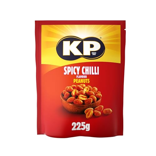 KP Nuts Share Bag of Spicy Chilli Flavoured Peanuts 225g