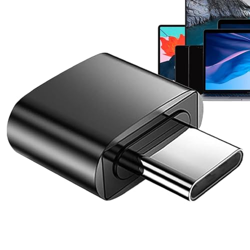 Ihdjasg Adaptateur de type C - Convertisseur de type C - Portable - Multifonction - Léger - Petit appareil - Accessoire de voyage pour téléphone, tablette, ordinateur portable
