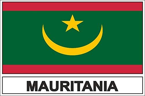 Akachafactory Autocollant Sticker Drapeau Rim Mauritanie