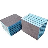 SACKORANGE 12 Pack 220 Grit Superfine Grade Sanding Blocks, Washable and Reusable Sand Sponge for for Brush Pots, Polishing Wood and Metal