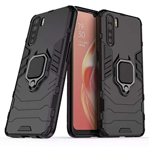 zivite Armor Shockproof Soft TPU and Hard PC Back Cover Case with Magnetic Ring Holder for Oppo F15 - Armor Black (B088P7QS5Z) Amazon Price History, Amazon Price Tracker