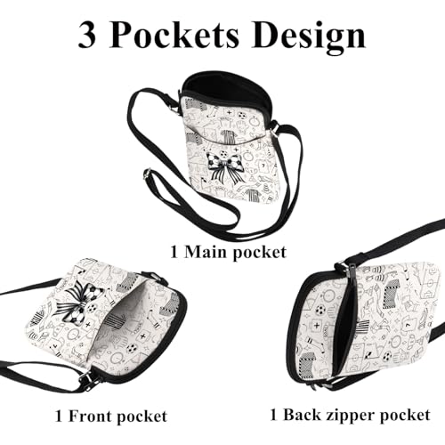 FUSTMW Soccer Crossbody Bag Soccer Gifts for Soccer Player Soccer Coach Gifts Soccer Lover Gifts Cell Phone Purse with Strap3