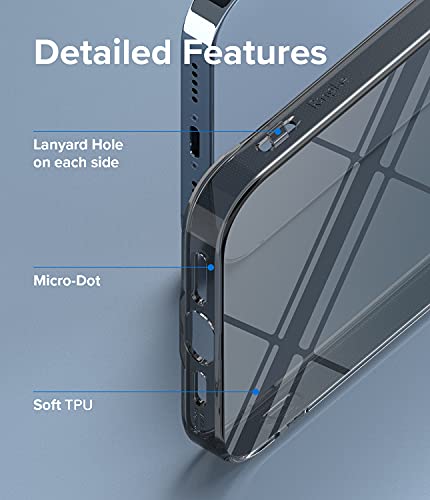 Image of Ringke Air Compatible with iPhone 13 Pro Case Back Cover Transparent Lightweight Soft Flexible TPU Scratch Resistant Natural Form iPhone 13 Pro Back Cover Case - Smoke Black